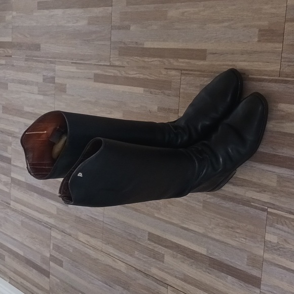 Petrie men's dressage dress boots - 10.5, regular calf, Spanish top - Picture 1 of 10